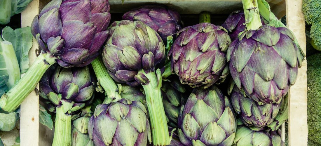 Seasonal Produce Artichokes In a Barrel